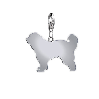 Great Pyrenees Silhouette Silver Charm - MYLEE London