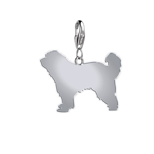 Great Pyrenees Silhouette Silver Charm - MYLEE London