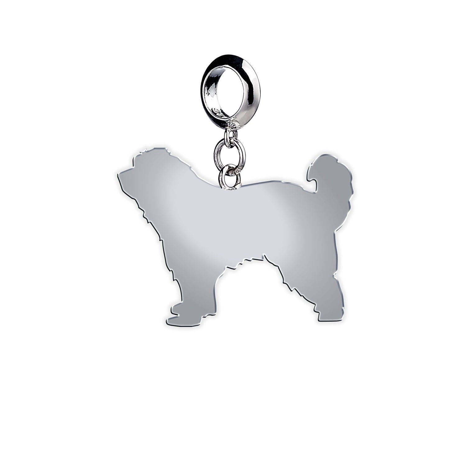 Great Pyrenees Silhouette Silver Charm - MYLEE London