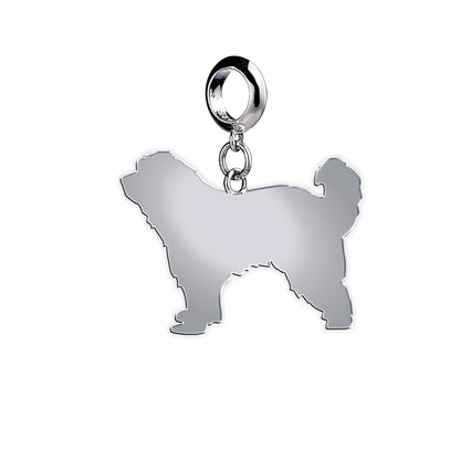 Great Pyrenees Silhouette Silver Charm - MYLEE London