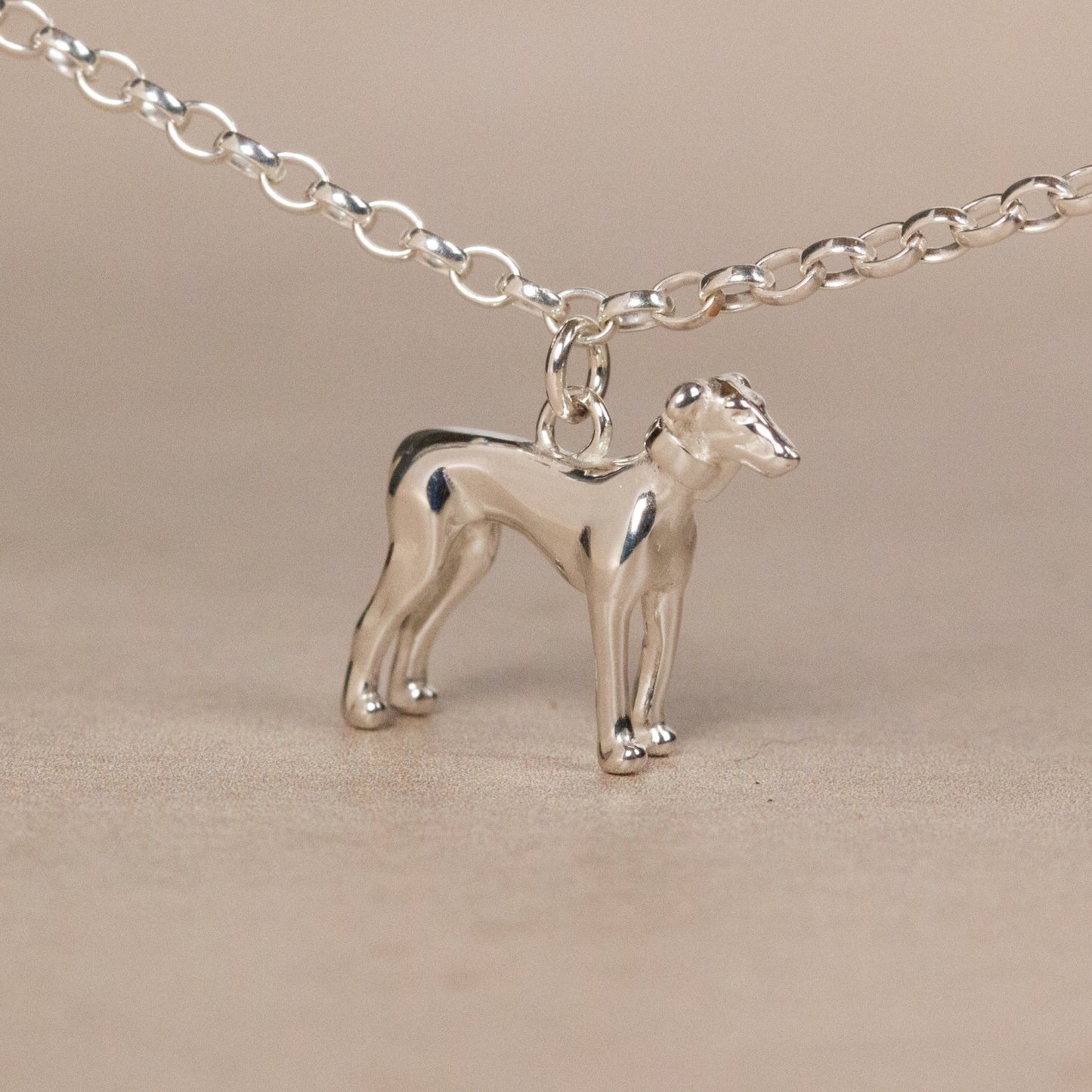 Greyhound Dainty Chain Bracelet - Personalised - Sterling Silver - MYLEE London