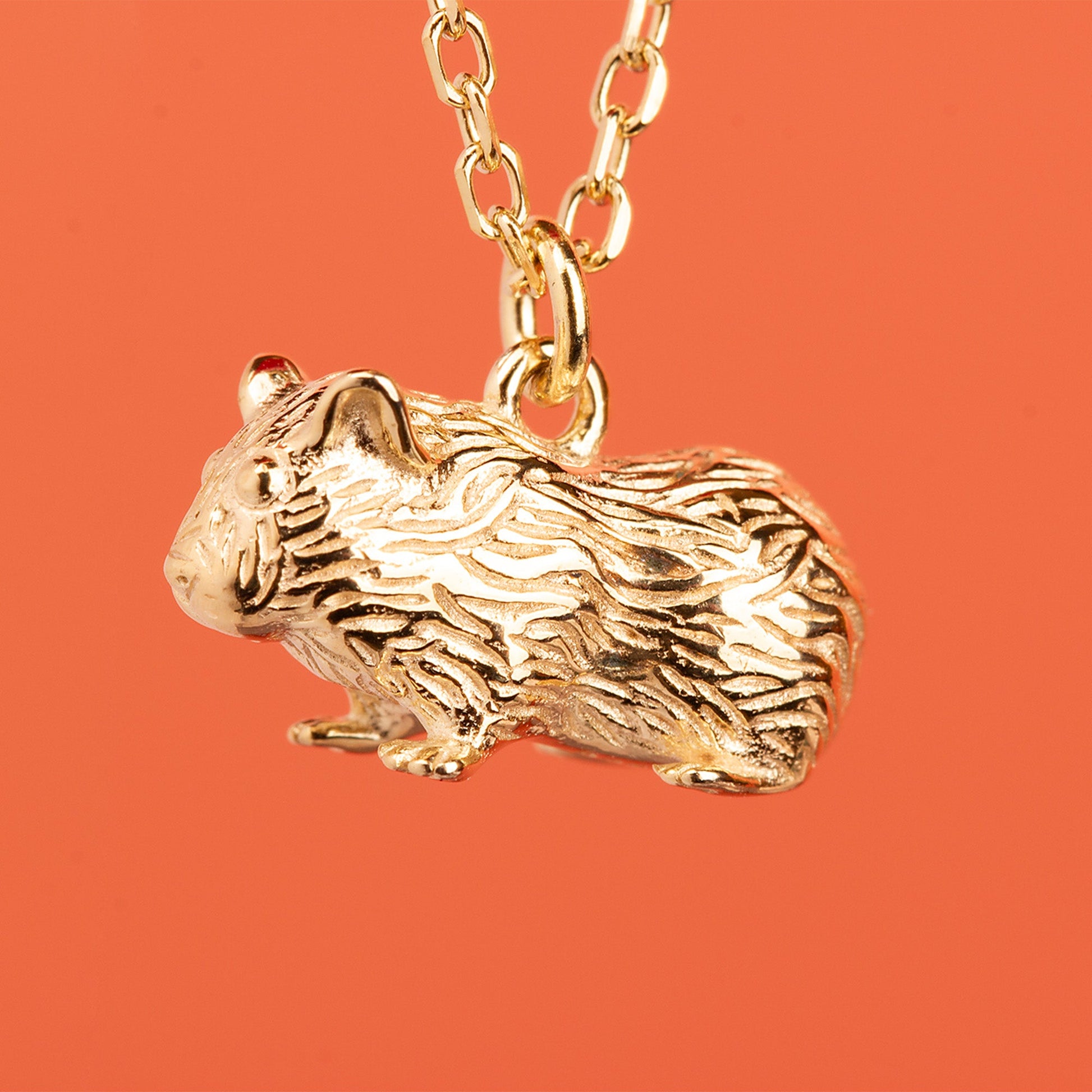 Guinea Pig Gold Necklace - Personalised - MYLEE London