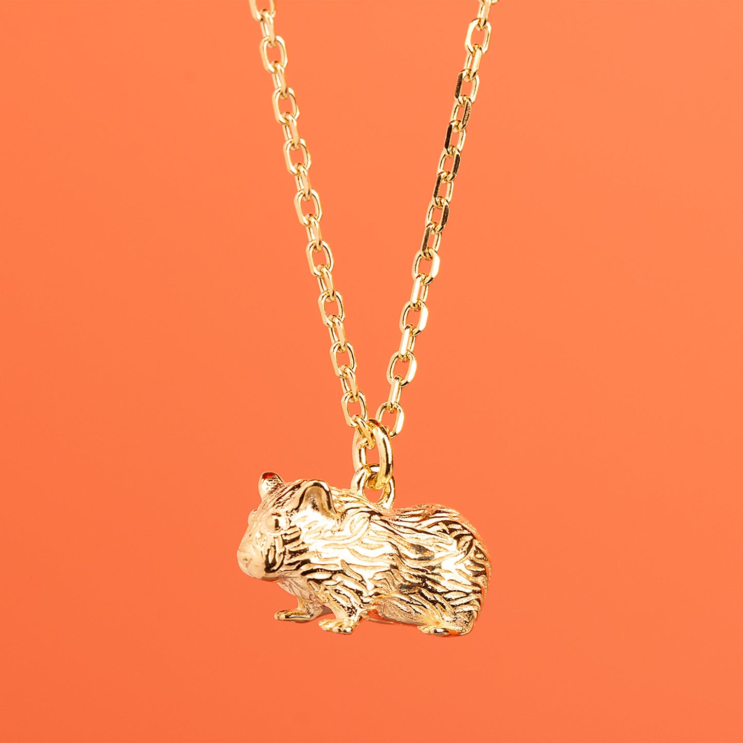 Guinea Pig Gold Necklace - Personalised - MYLEE London