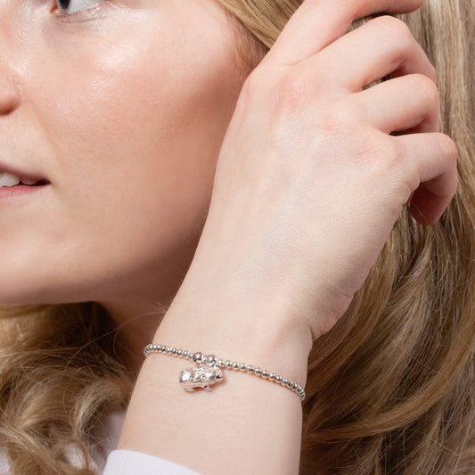Guinea Pig Silver Ball Bead Bracelet - Personalised - MYLEE London