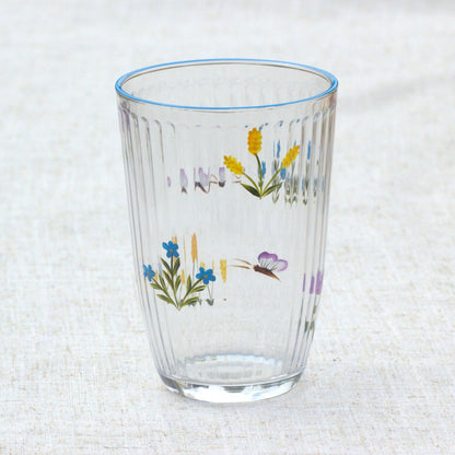Hand Painted Floral Drinking Glass - MYLEE London