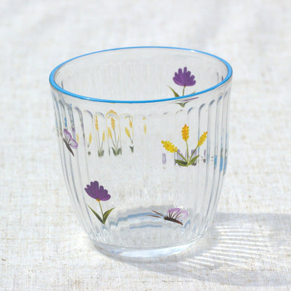 Hand Painted Floral Drinking Glass - MYLEE London