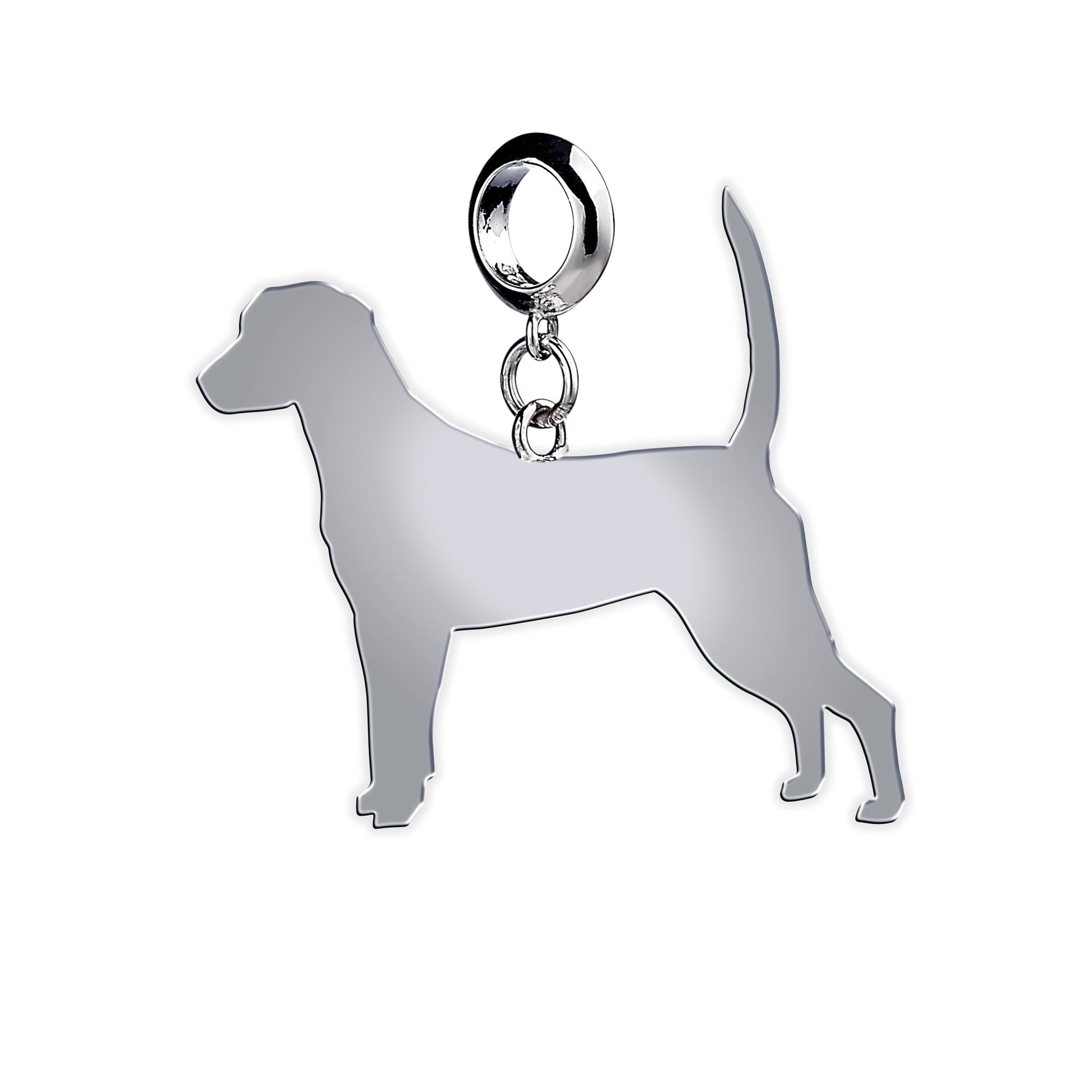 Harrier Silhouette Silver Charm - MYLEE London