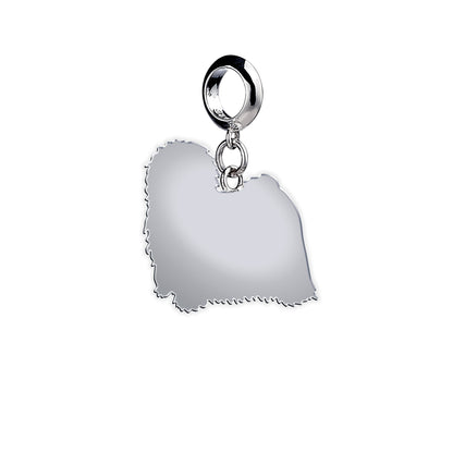 Hungarian Puli Silhouette Silver Charm - MYLEE London