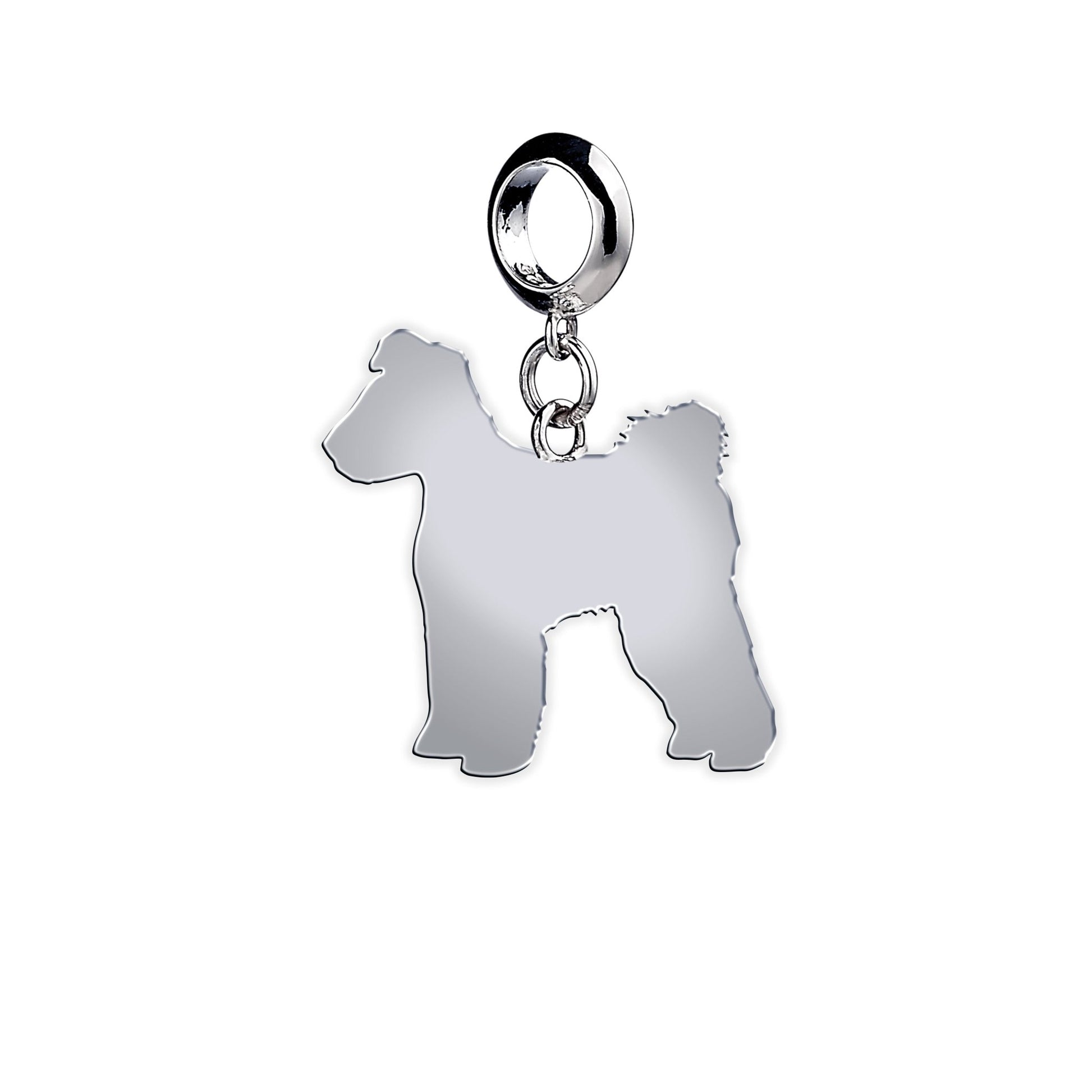 Hungarian Pumi Silhouette Silver Charm - MYLEE London