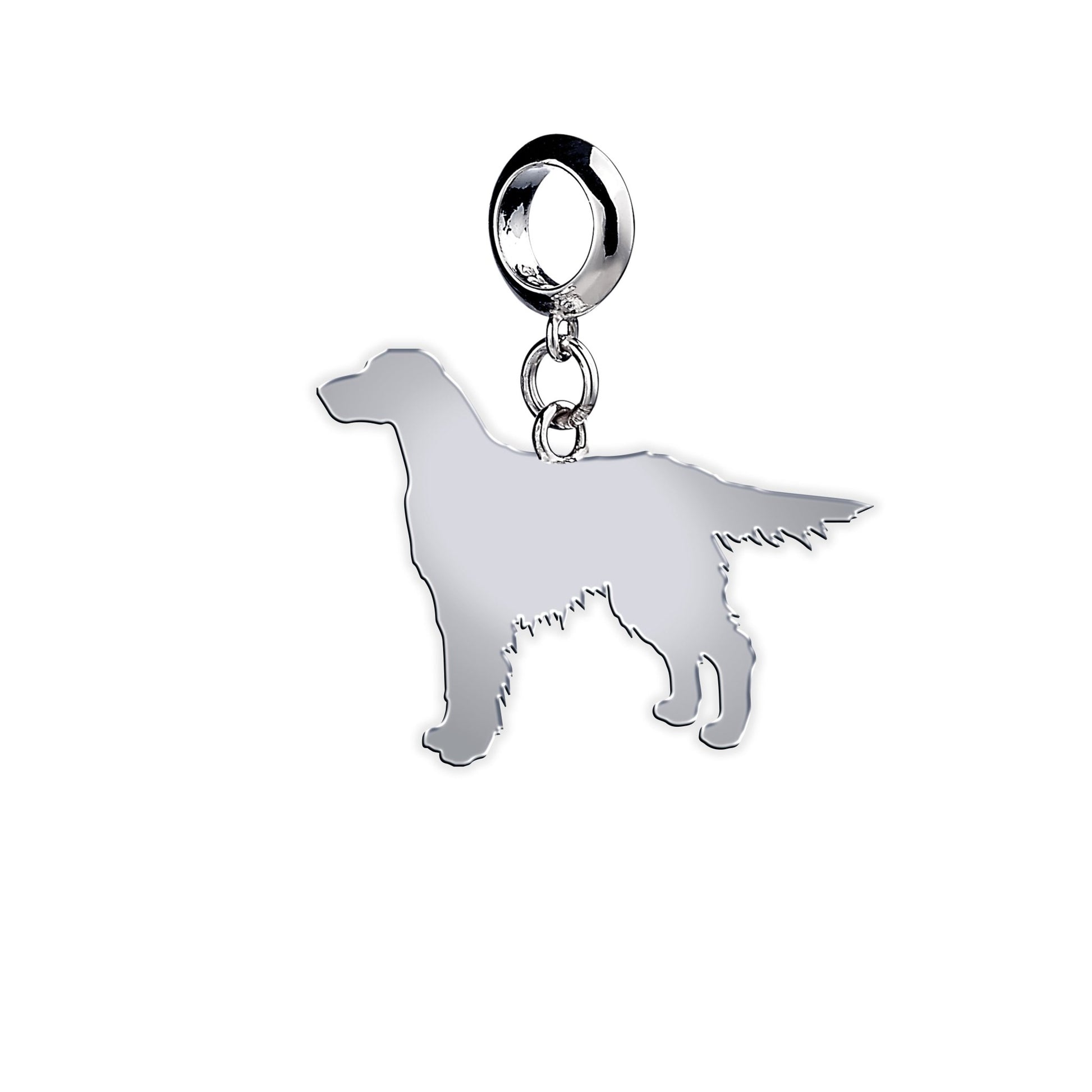 Irish Setter Silhouette Silver Charm - MYLEE London