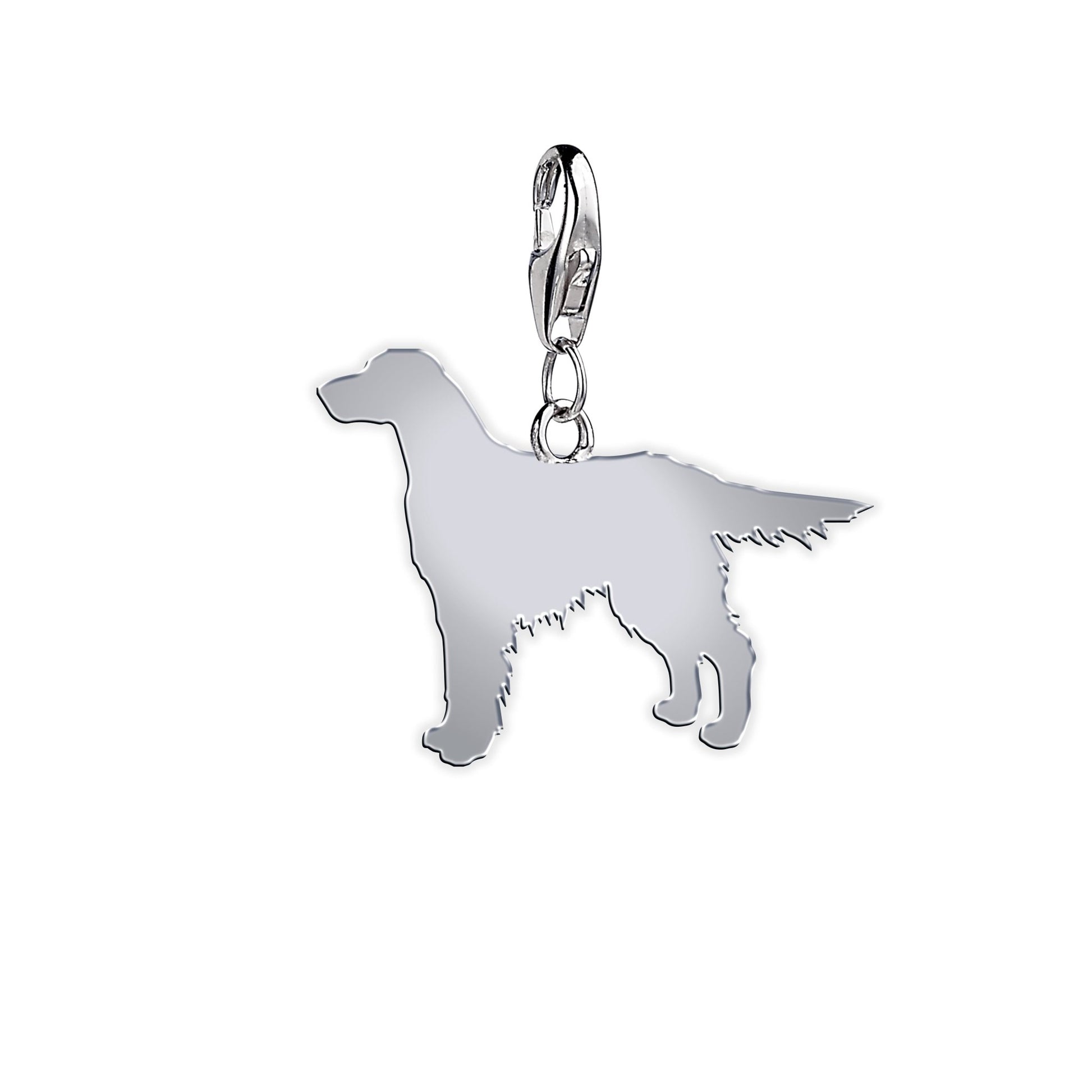 Irish Setter Silhouette Silver Charm - MYLEE London