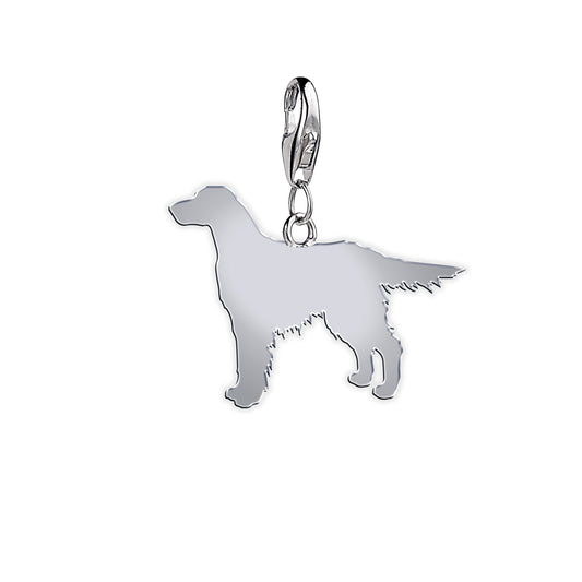 Irish Setter Silhouette Silver Charm - MYLEE London