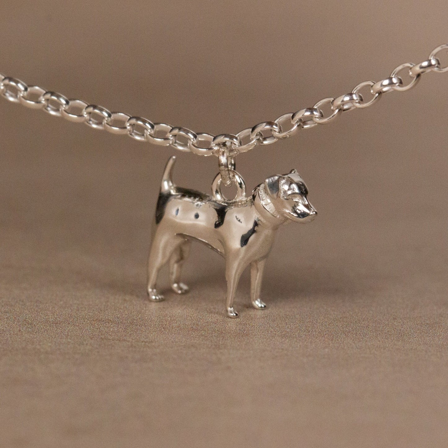 Jack Russell Chain Bracelet - Personalised - Sterling Silver - MYLEE London