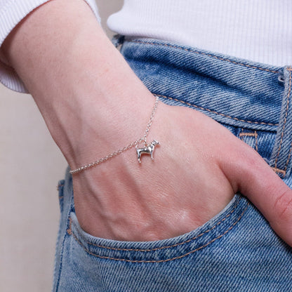 Jack Russell Chain Bracelet - Personalised - Sterling Silver - MYLEE London