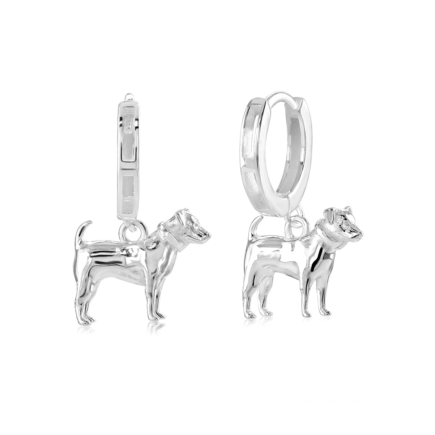 Jack Russell Silver Earrings - MYLEE London