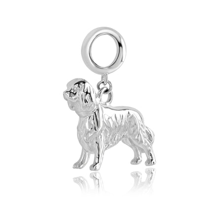 King Charles Spaniel Silver Charm - MYLEE London