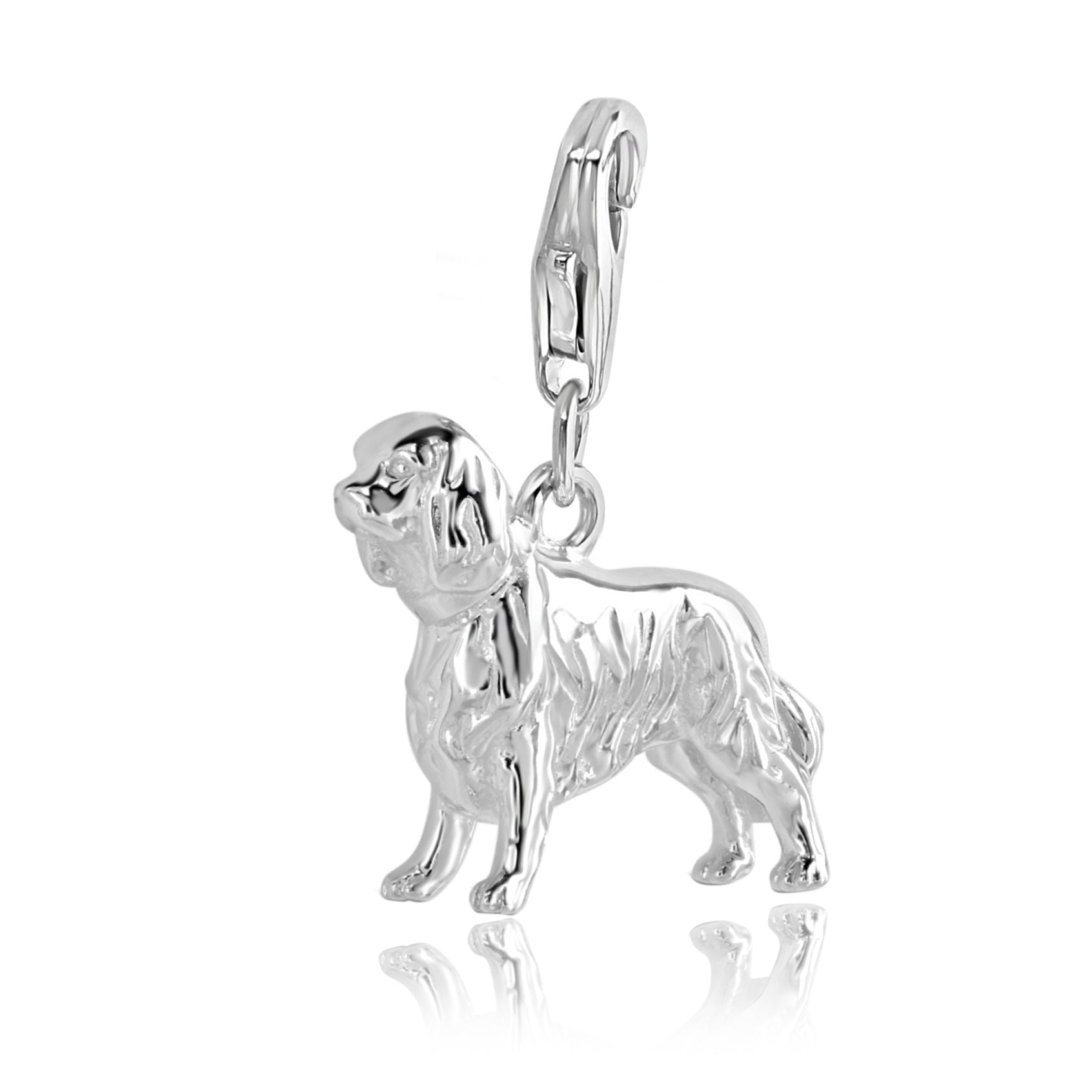 King Charles Spaniel Silver Charm - MYLEE London
