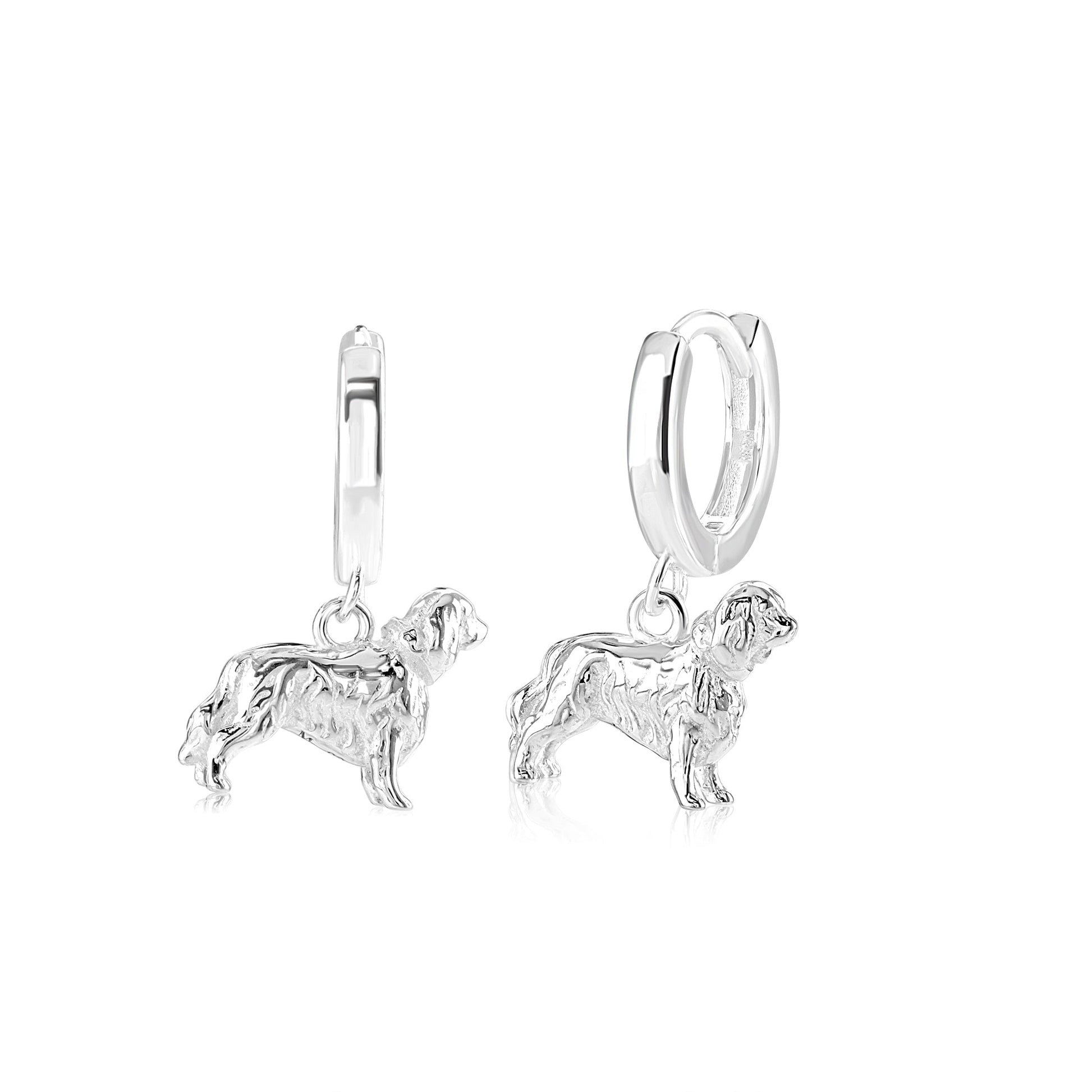 King Charles Spaniel Silver Earrings - MYLEE London