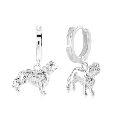 King Charles Spaniel Silver Earrings - MYLEE London