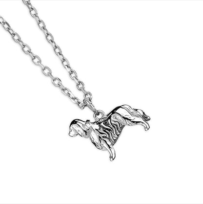 King Charles Spaniel Silver Necklace - Personalised - MYLEE London
