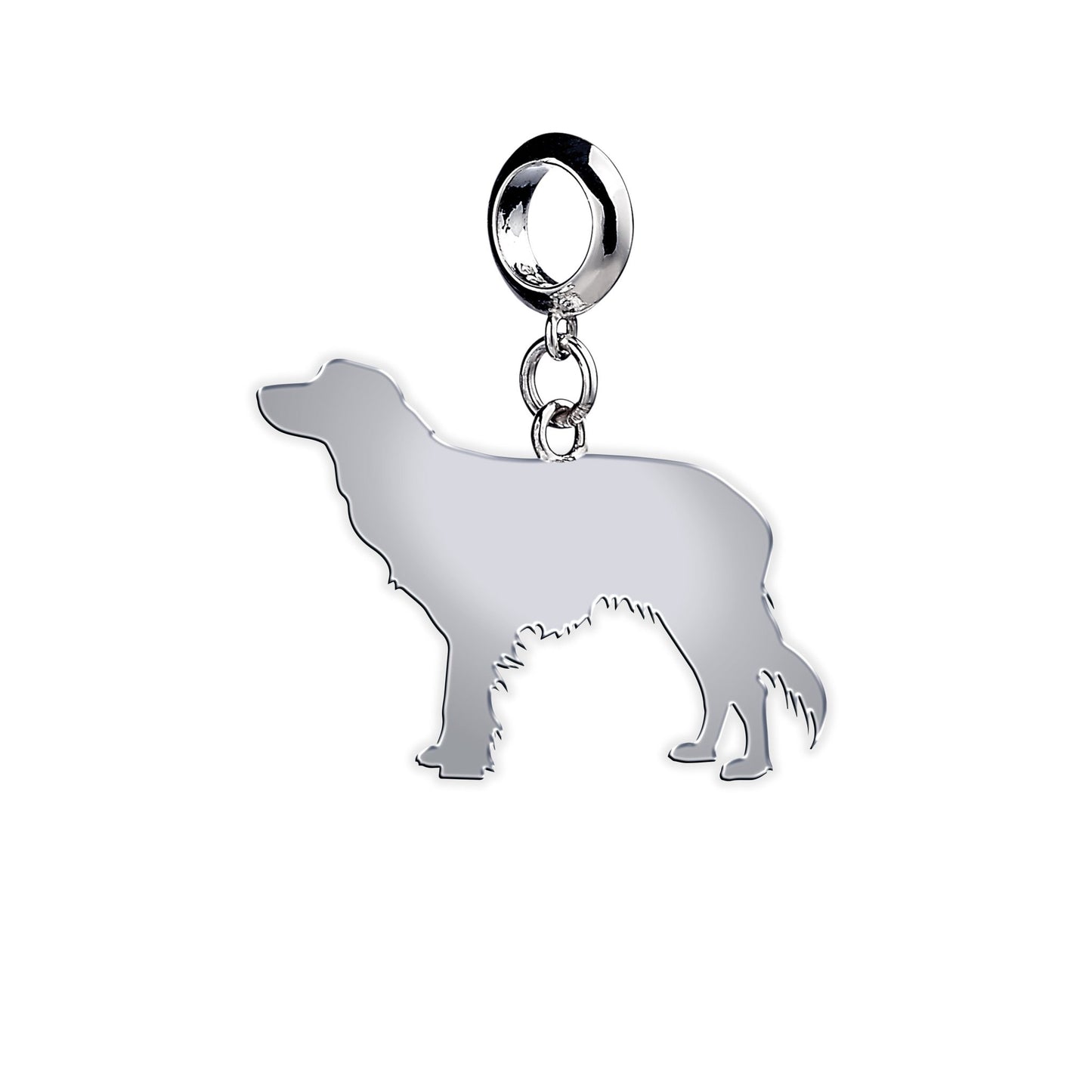 Kooikerhondje Silhouette Silver Charm - MYLEE London