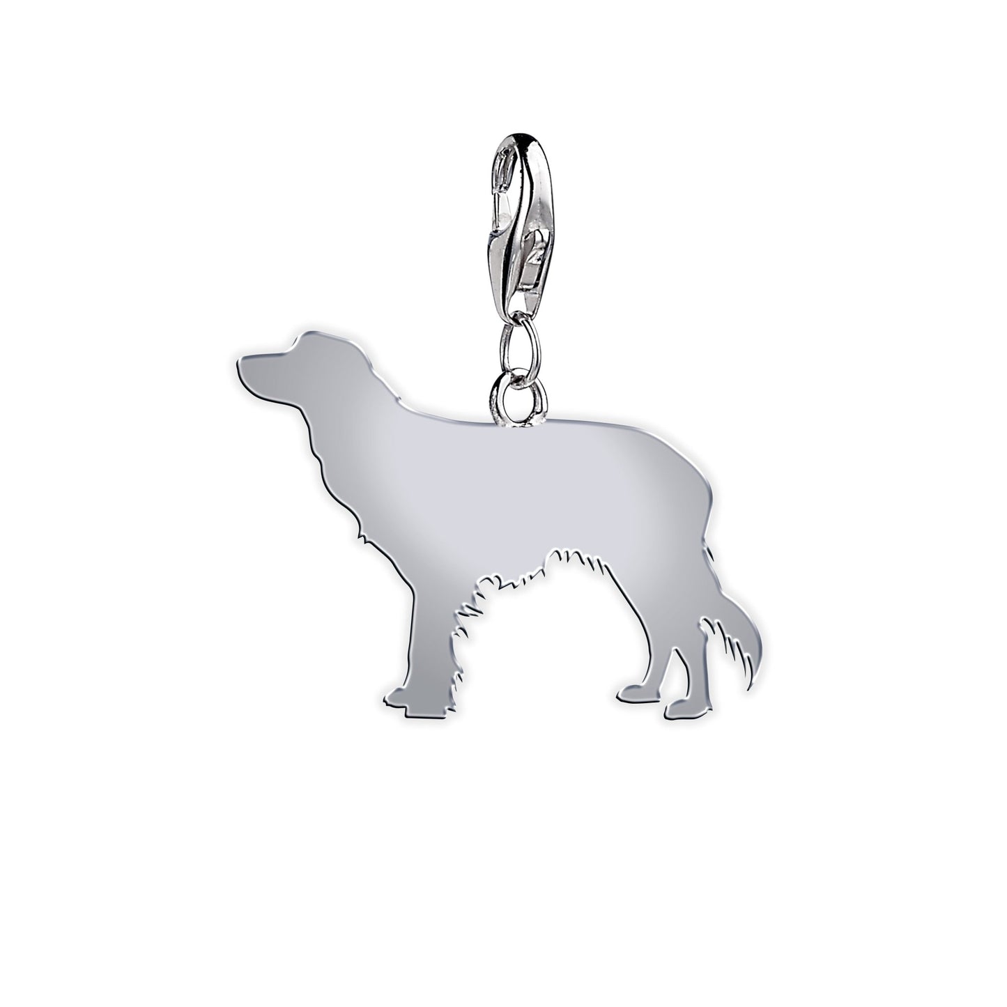 Kooikerhondje Silhouette Silver Charm - MYLEE London