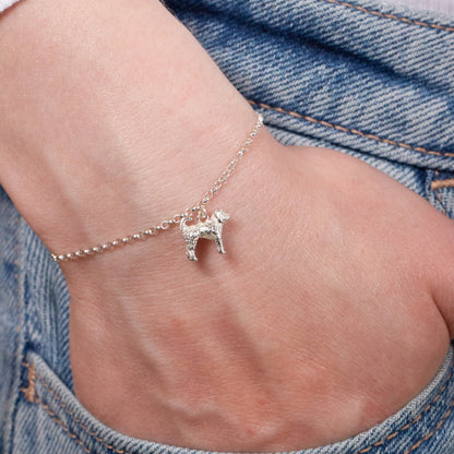Labradoodle Chain Bracelet - Personalised - Sterling Silver - MYLEE London