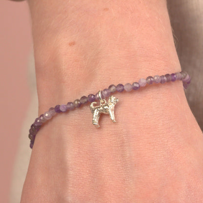Labradoodle Crystal Bracelet - Personalised - MYLEE London