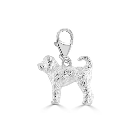 Labradoodle Silver Charm - MYLEE London