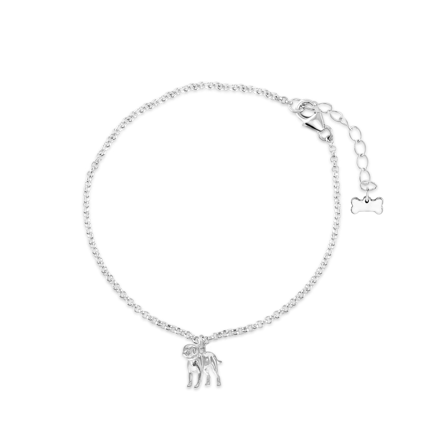 Labrador Dainty Chain Bracelet - Personalised - Sterling Silver - MYLEE London