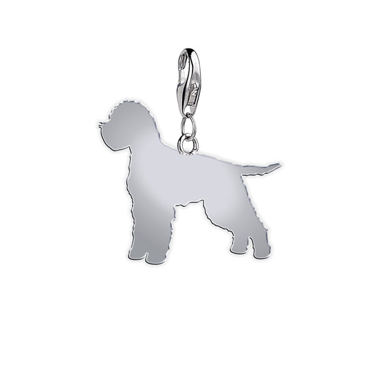 Lagotto Romagnolo Silhouette Silver Charm - MYLEE London