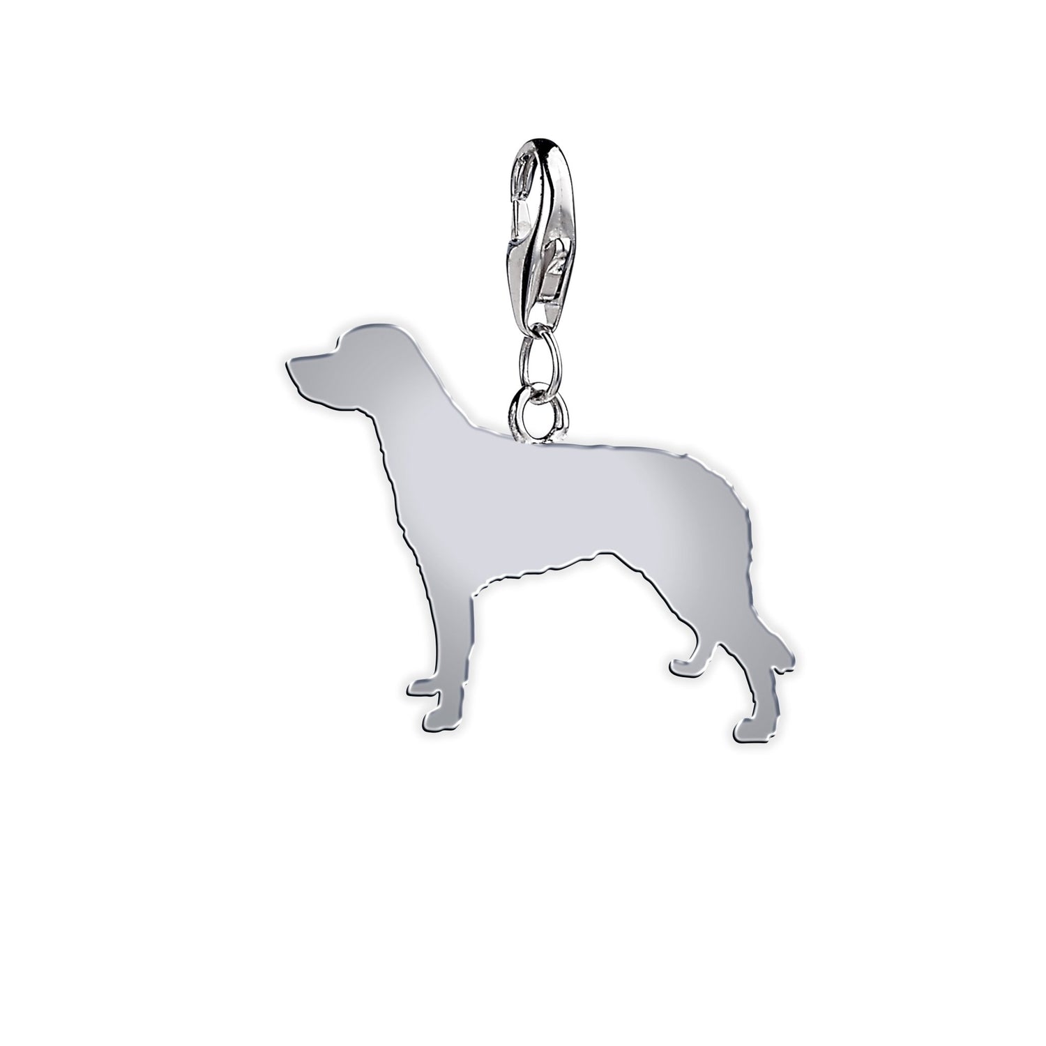 Large Munsterlander Silhouette Silver Charm - MYLEE London