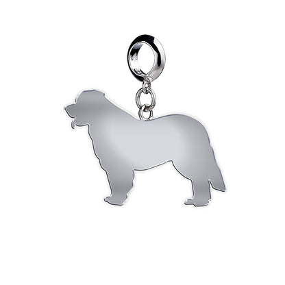 Leonberger Silhouette Silver Charm - MYLEE London