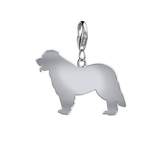 Leonberger Silhouette Silver Charm - MYLEE London