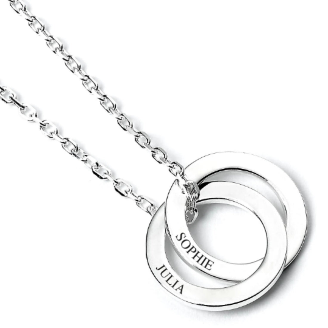 Mother's Day Sterling Silver Personalised Ring Necklace - MYLEE London