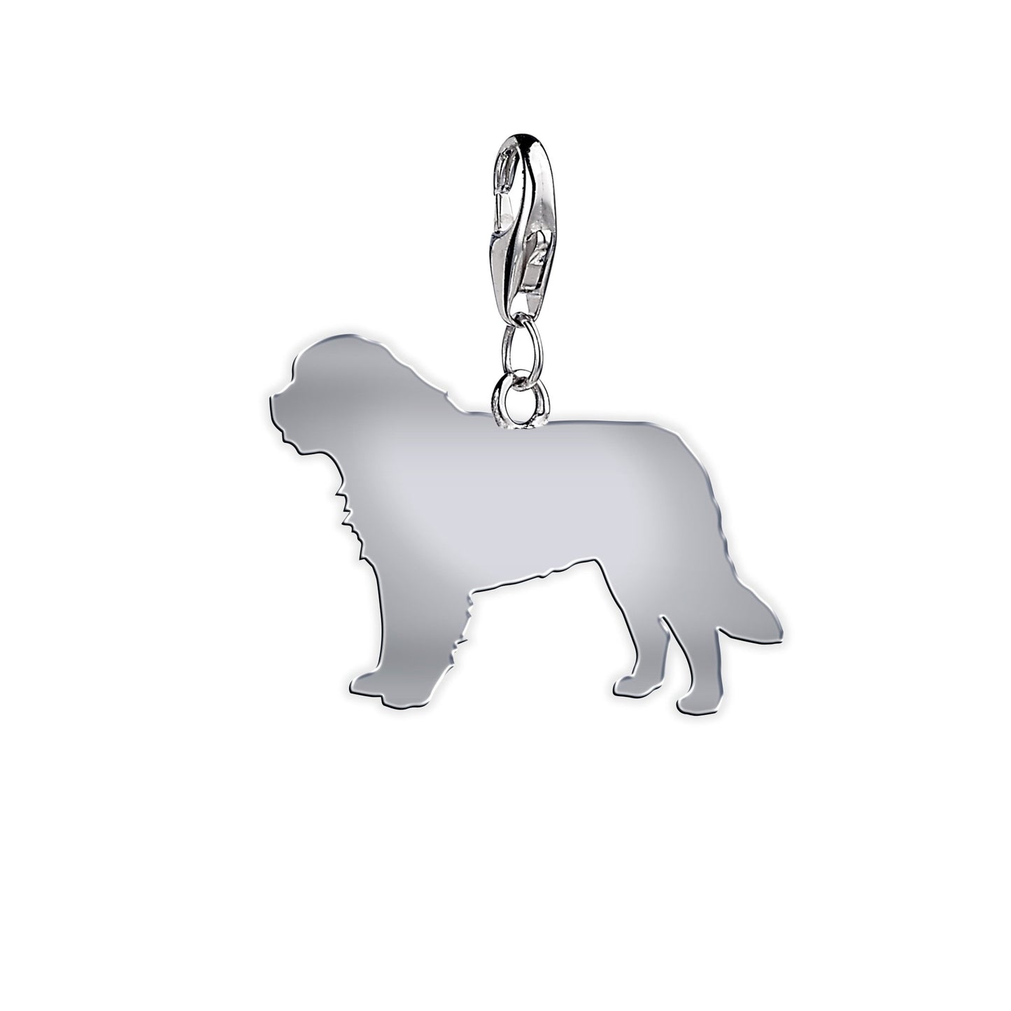 Newfoundland Silhouette Silver Charm - MYLEE London