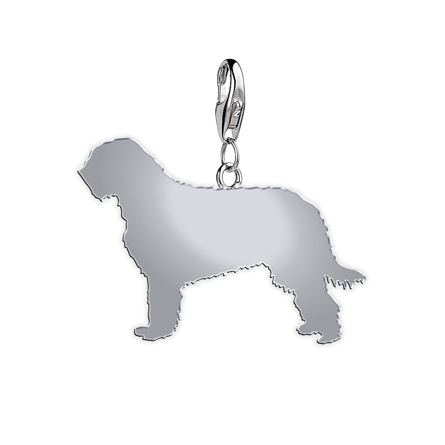 Otterhound Silhouette Silver Charm - MYLEE London