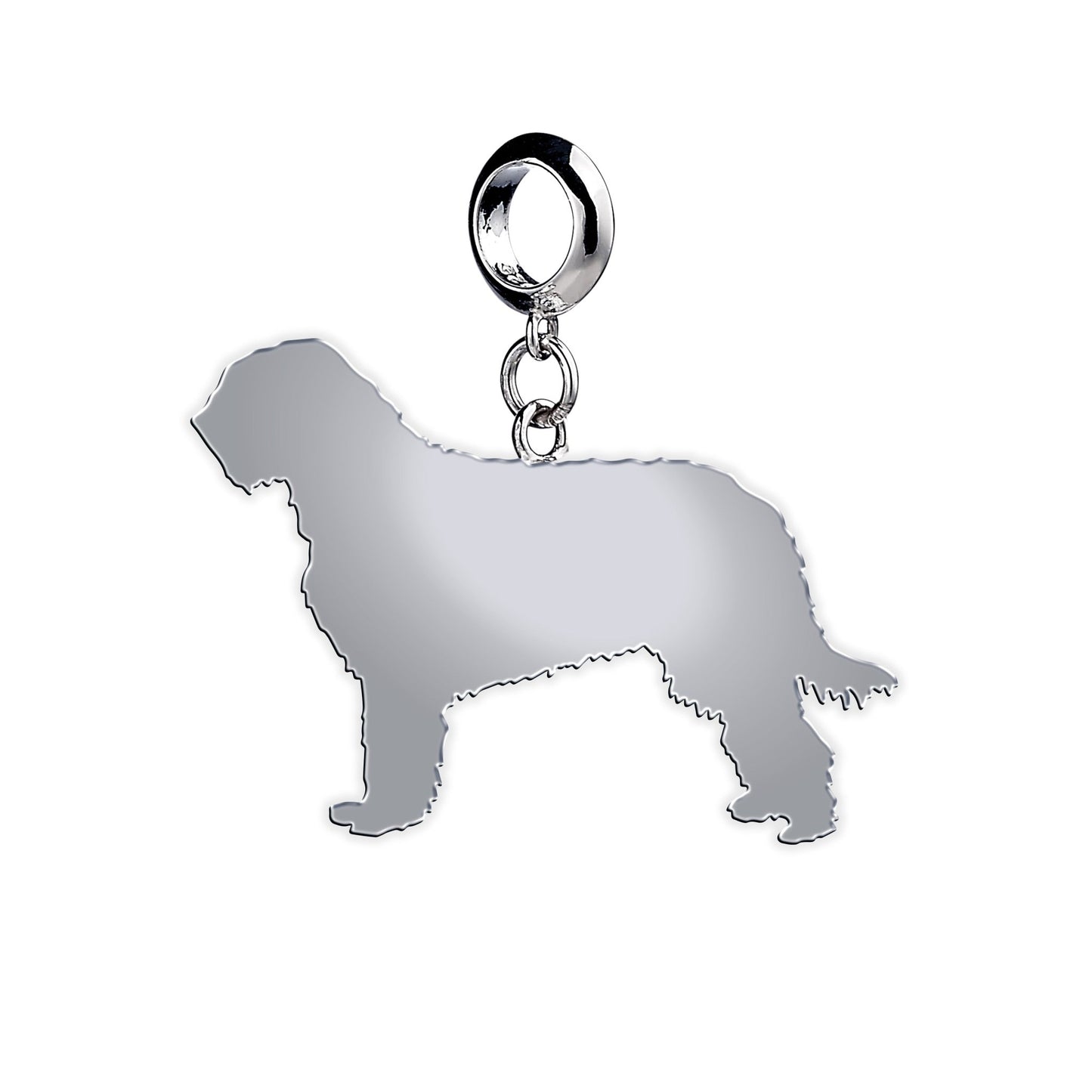 Otterhound Silhouette Silver Charm - MYLEE London