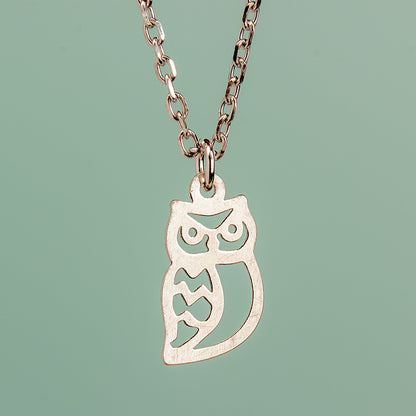 Owl Necklace - Sterling Silver - MYLEE London