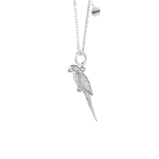 Parrot Silver Necklace - Personalised - MYLEE London