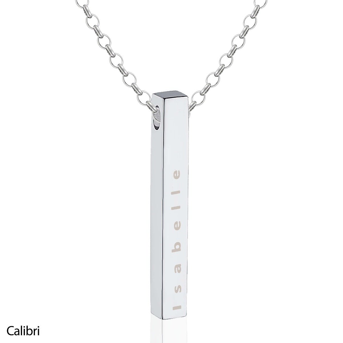 Personalised Bar Necklace - Sterling Silver - MYLEE London