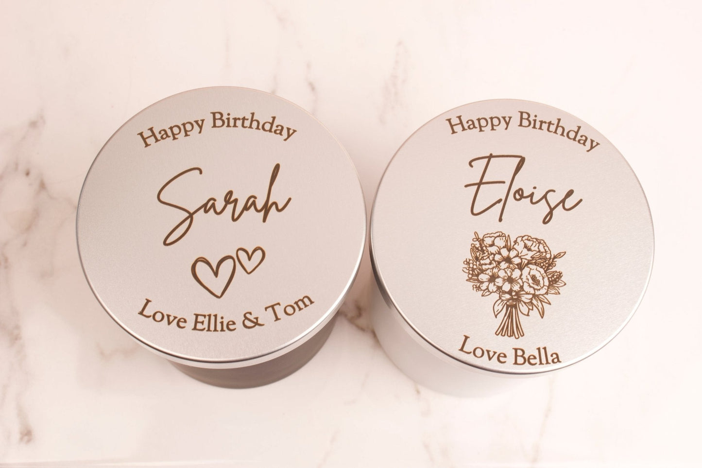 Personalised Candle - Lemongrass & Mint Scented - MYLEE London