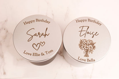 Personalised Candle - Lemongrass & Mint Scented - MYLEE London