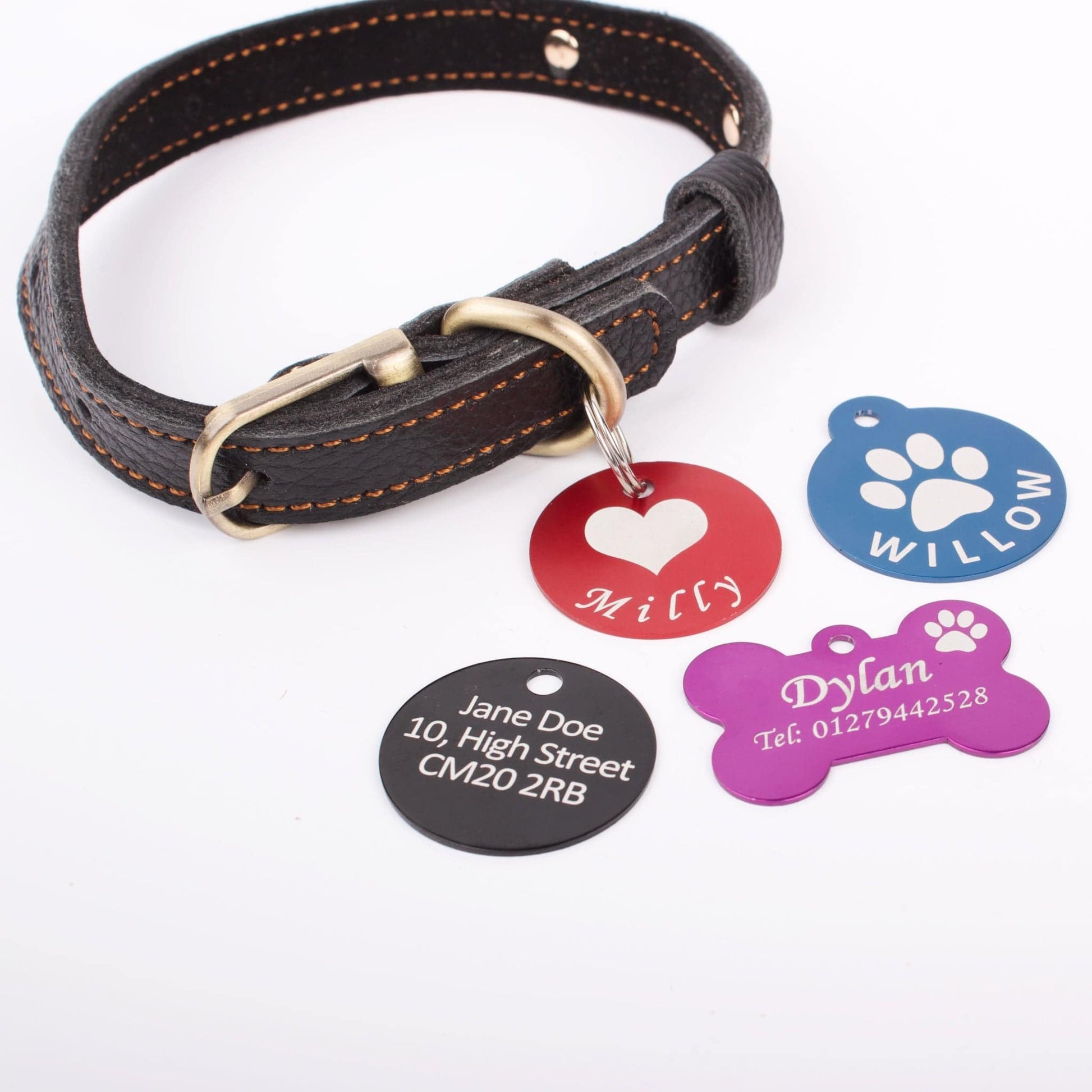 Dog Chain Dog Name Collar Tags India Petex 3D Effect Metel ID