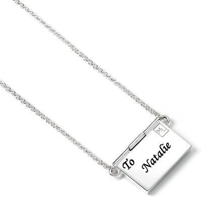 Personalised Envelope & Letter Silver Necklace - MYLEE London