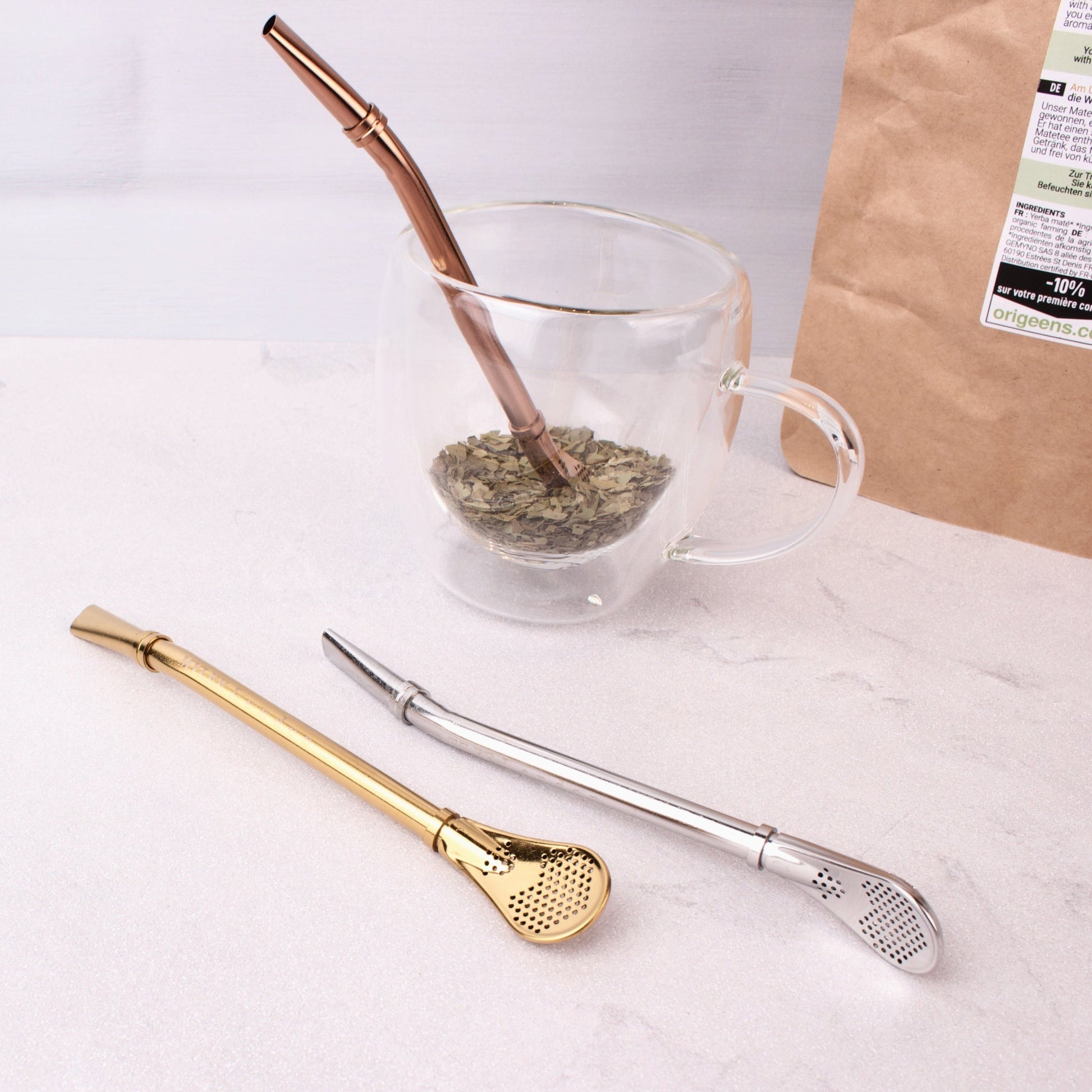 Personalised Filtered Yerba Mate Bombilla Straw - MYLEE London