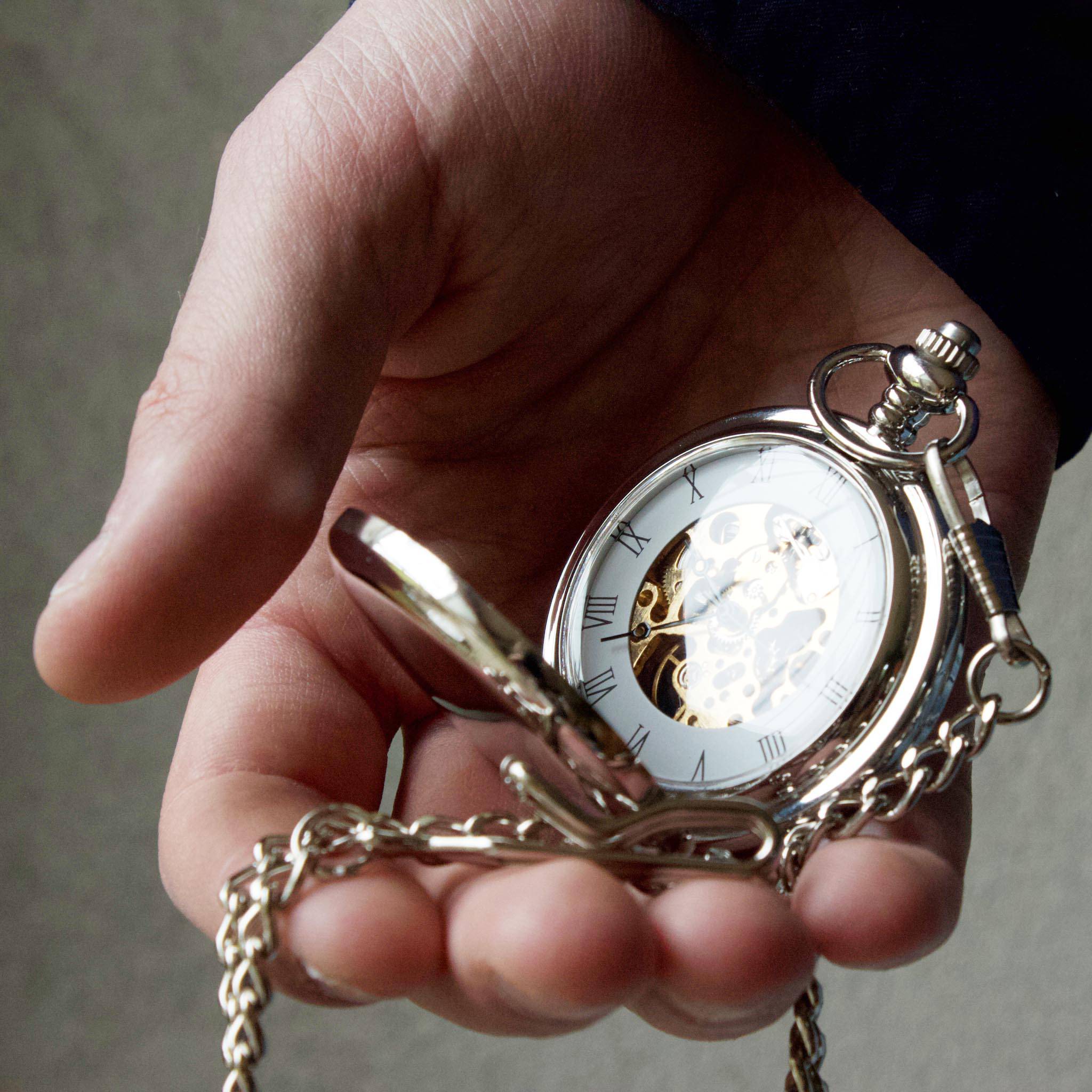 Personalised Mechanical Pocket Watch MYLEE London