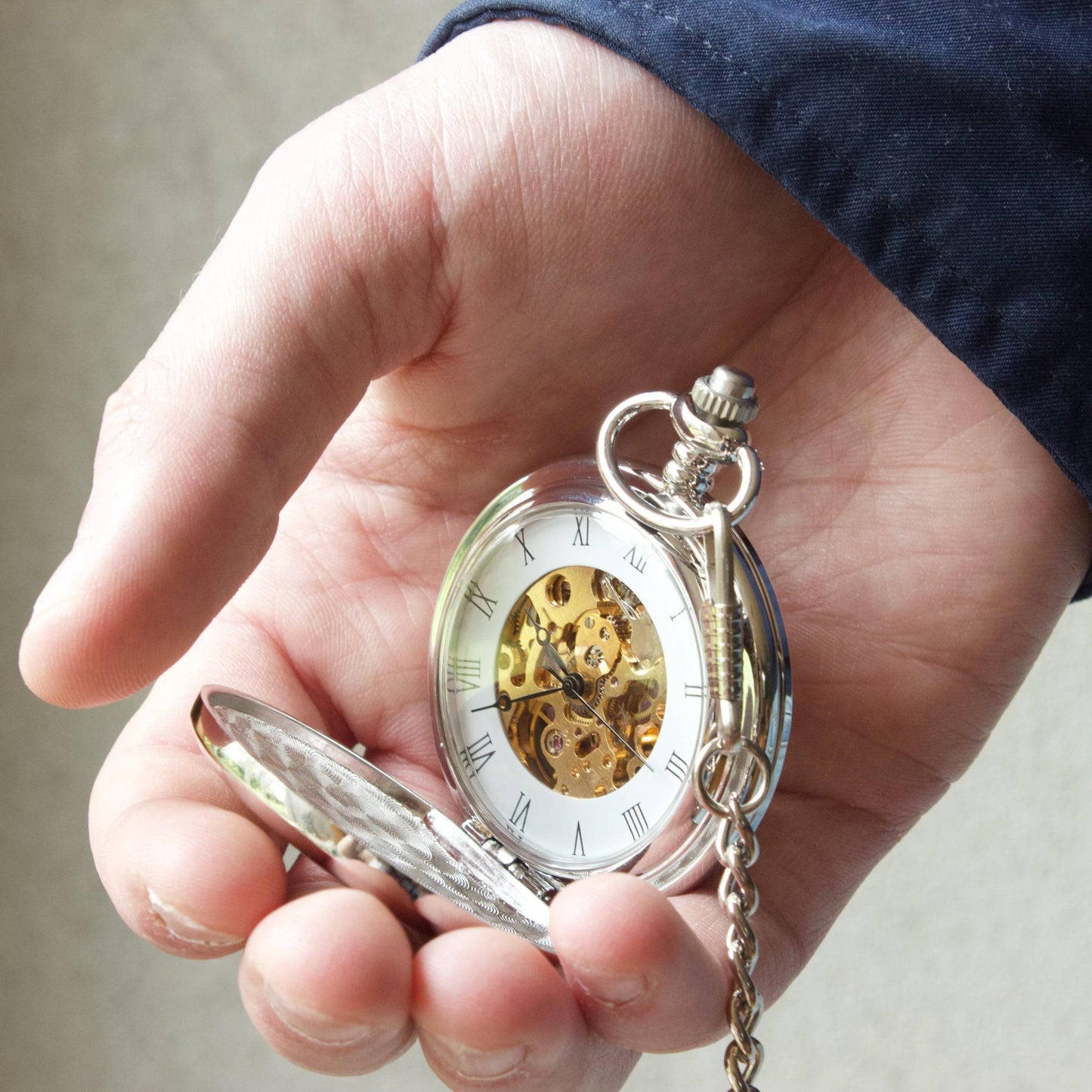 Personalised Mechanical Pocket Watch - MYLEE London