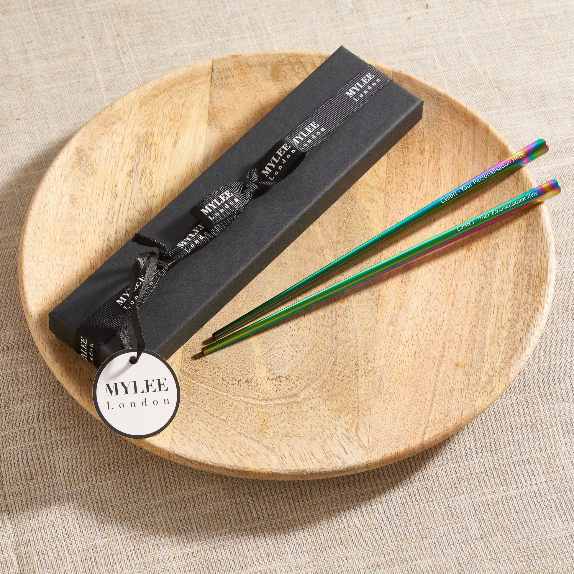 Personalised Metal Chopsticks - MYLEE London