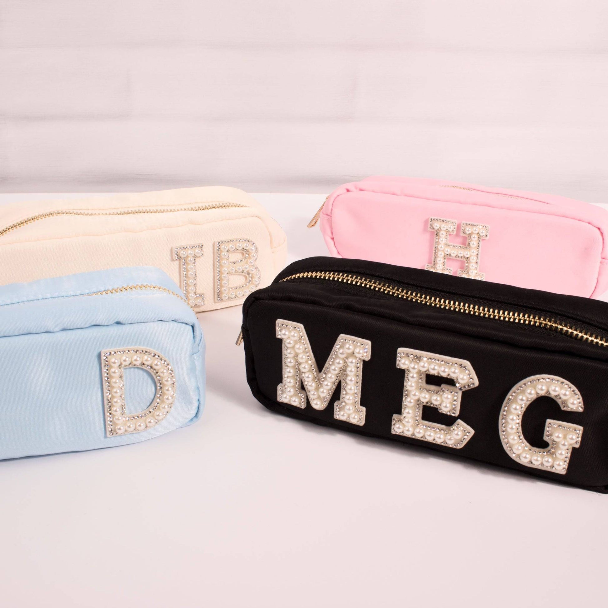 Personalised Pencil Case with Glitter or Pearl Letters - MYLEE London